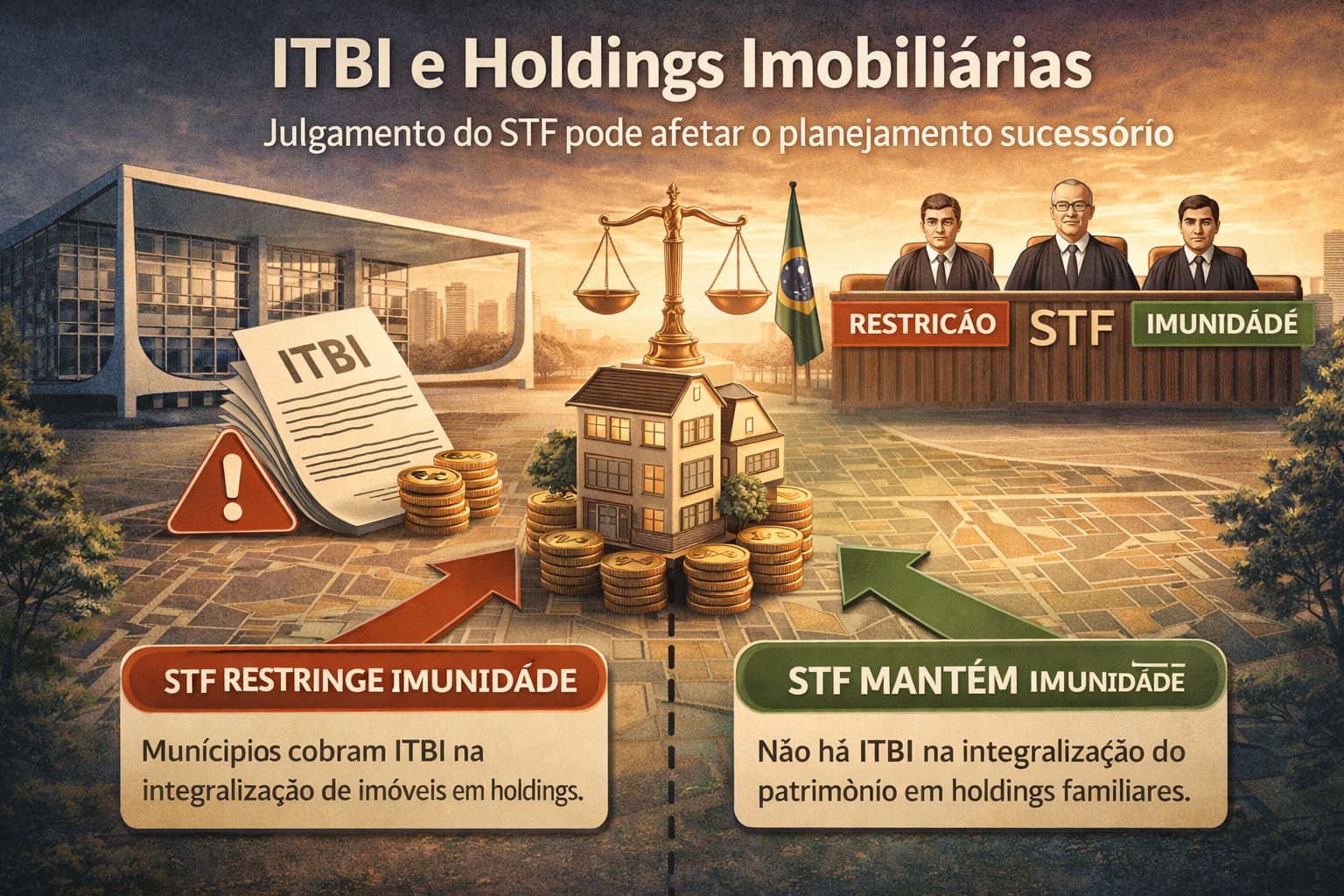 ITBI e Holdings Imobiliárias: O Julgamento do STF que Pode Mudar o Planejamento Sucessório